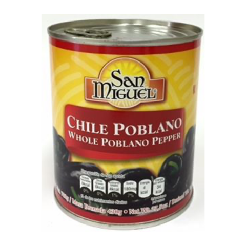 El Gallito Whole Poblano Pepper 26 Oz