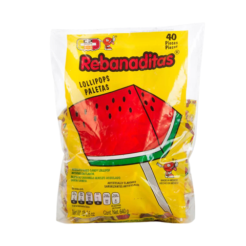 Lollipop Rebanadita Watermelon Bag 40 Pc