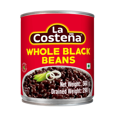 La Costena Whole Black Beans 19.5 Oz