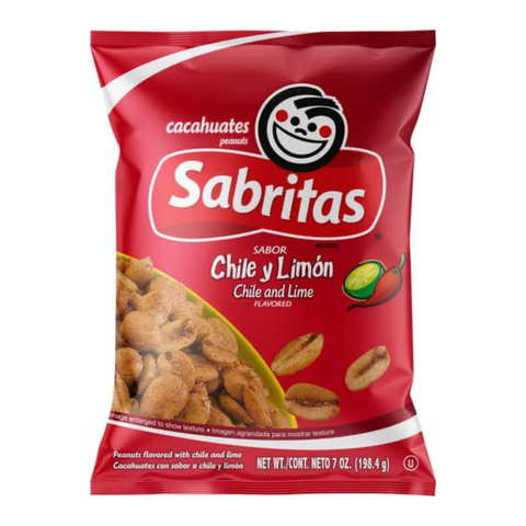 Sabritas Peanuts Chili Lime 7 Oz