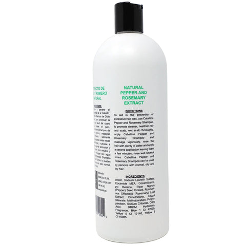 Cabellina Pepper & Romero Hair Shampoo 32 Oz