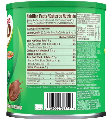 Chocolate Milo Powder 14 Oz