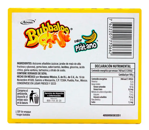 Bubbaloo Banana 50 Pc