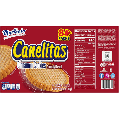 Marinela Canelitas 8 Pk